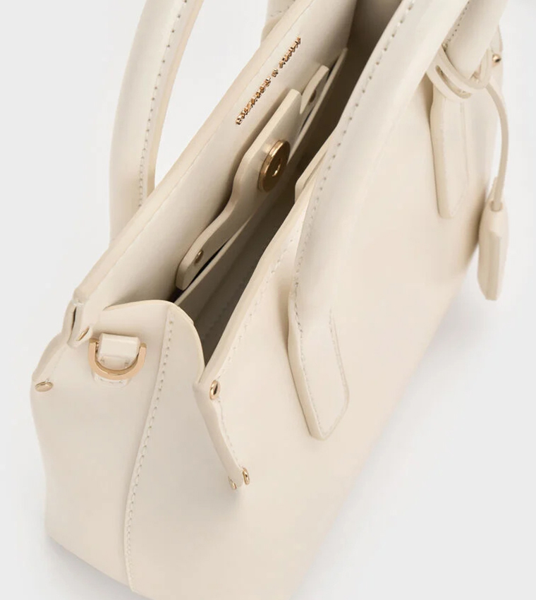 RENE Structured Top Handle Bag