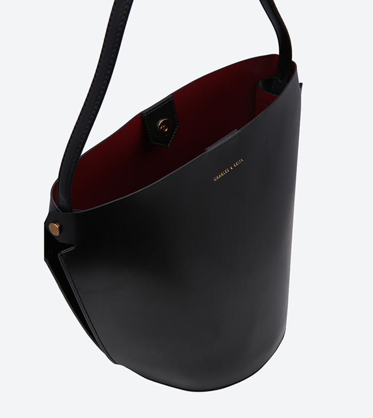 Buy Charles u0026 Keith Top Handle Tote Bag Black CK2 30780515 In Black |  6thStreet Kuwait
