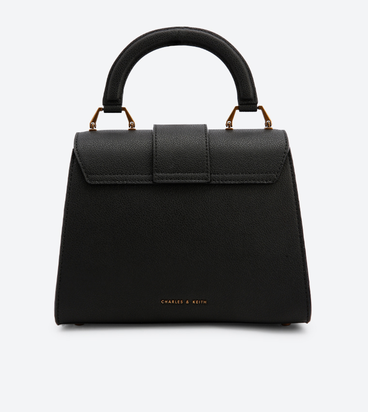 Noir Elspeth Curved Shoulder Bag - CHARLES & KEITH PA