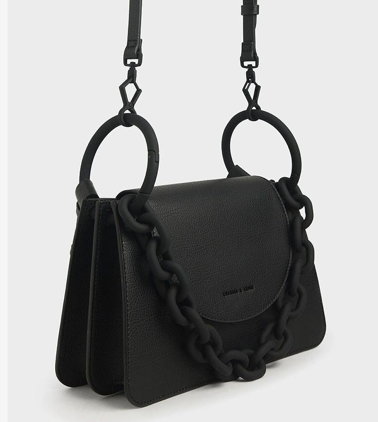 Chunky chain link shoulder best sale bag charles and keith