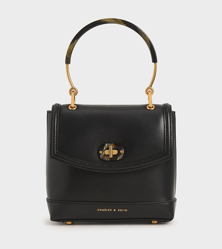 Charles and keith online stone embellished shoulder bag