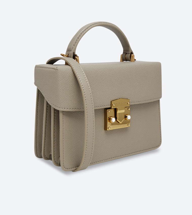 حقيبة يد بلون بيج