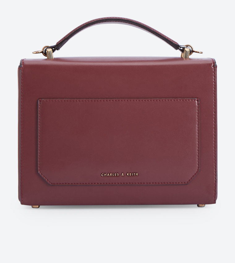 Crossbody Charles And Keith Red Chain Bag Buy Charles Keith Chain