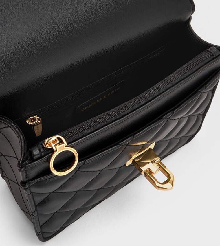 CRESSIDA Quilted Top Handle Bag