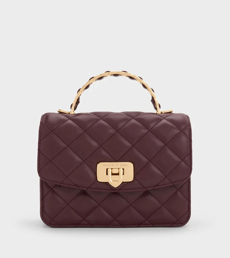 CRESSIDA Quilted Top Handle Bag