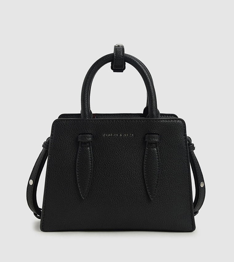 Charles and keith best sale structured top handle bag