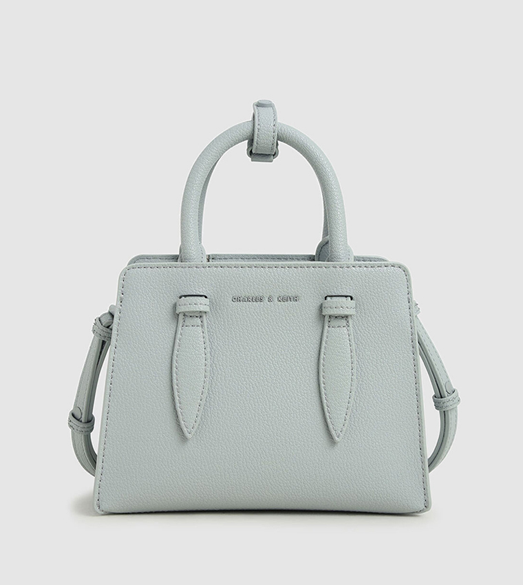 Charles and keith double best sale top handle structured bag