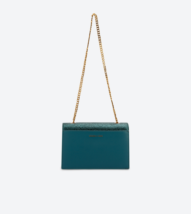 حقيبة كلتش بلون أخضر