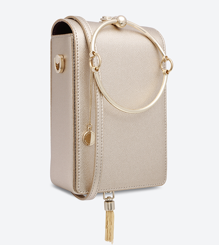 Charles and keith circular handle clutch on sale