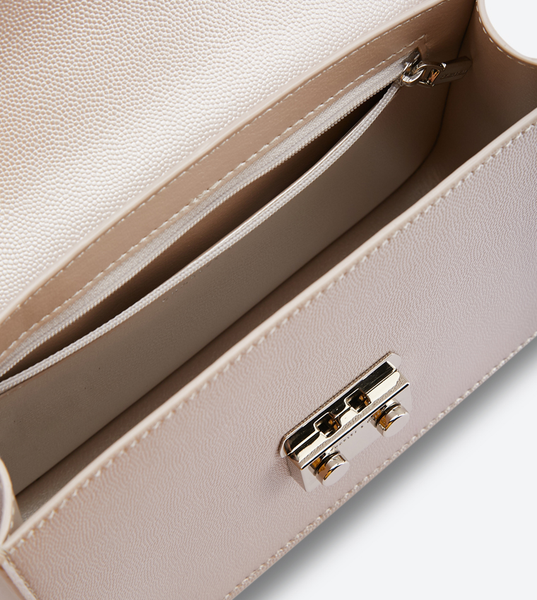 Buy Charles & Keith Front Flap Embellished Push Lock Closure Clutch