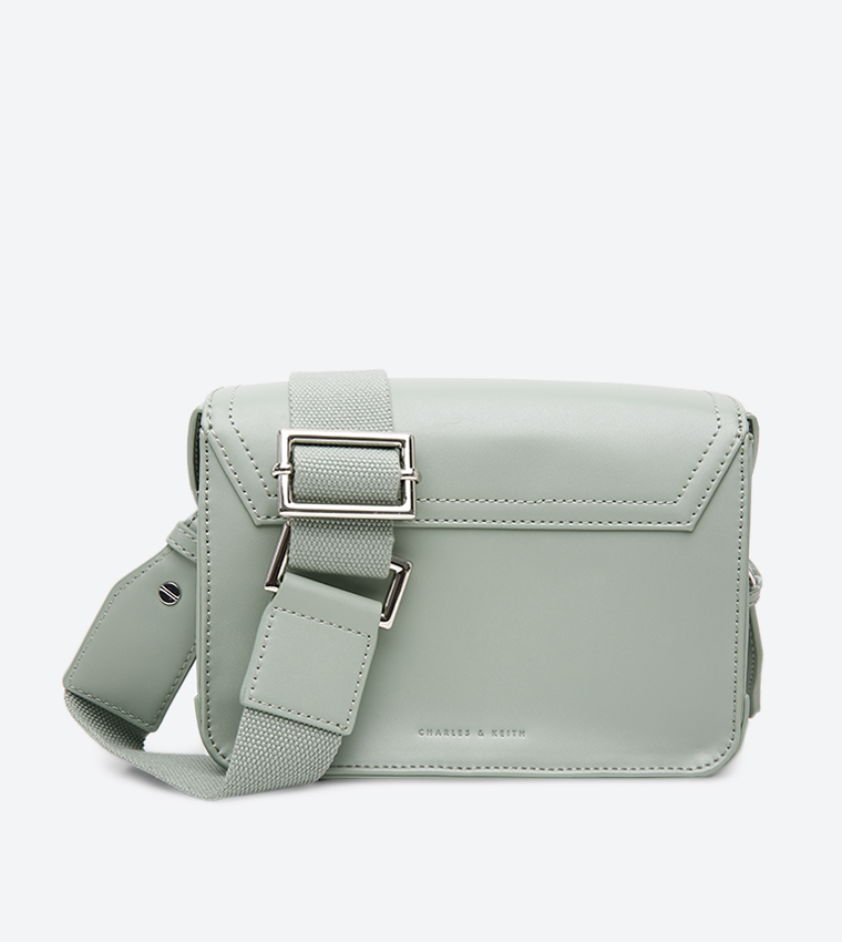 Ck2 Ck Envelope Satchel Buy Charles Keith Cross Body Bag Green CK2 - Main Image