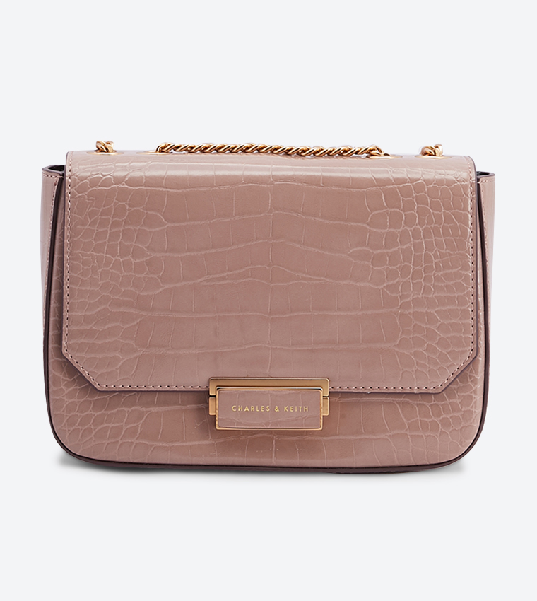 Charles and keith structured crossbody bag sale