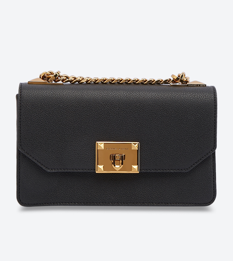 Charles & keith classic front flap crossbody bag online