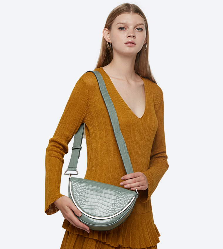 Charles and keith semi best sale circle bag