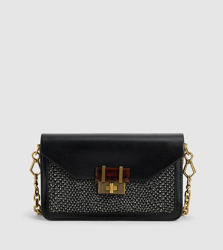 Buy Charles & Keith Stone Embellished Crossbody Bag Multi In Multiple