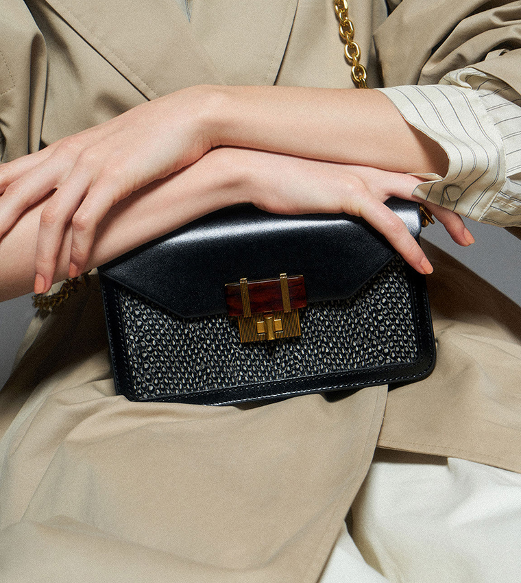 Buy Charles & Keith Stone Embellished Crossbody Bag Multi In Multiple