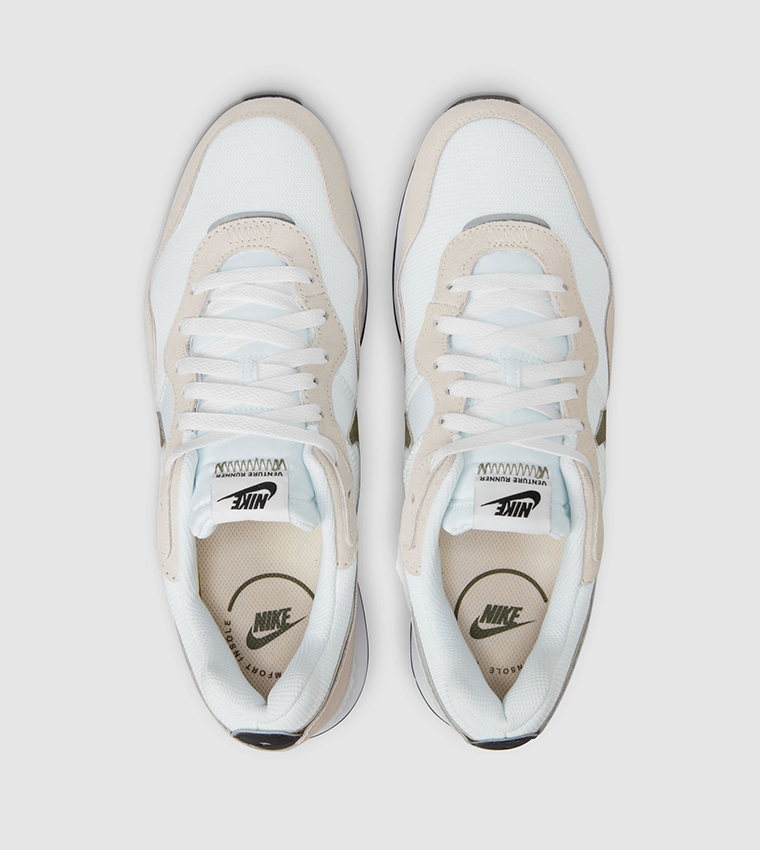 Buy Nike VENTURE RUNNER Logo Detail Sneakers In White 6thStreet UAE