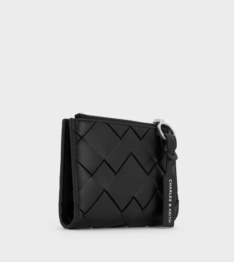 IVETTE Woven Top-Zip Mini Wallet