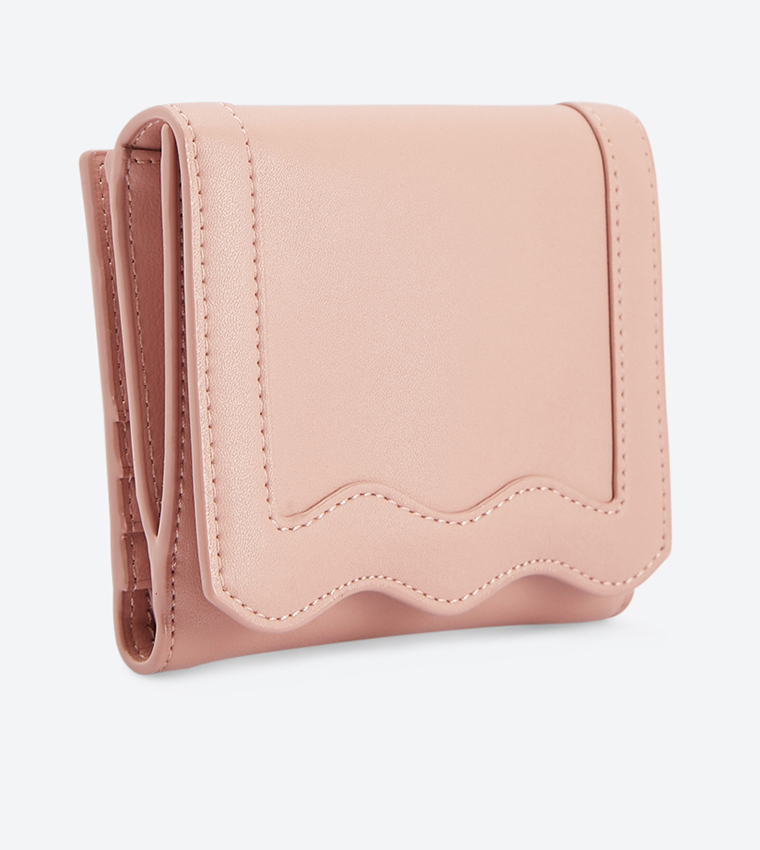 Ck6 Charles And Keith Bifold Wallet Buy Charles Keith Scallop Hem