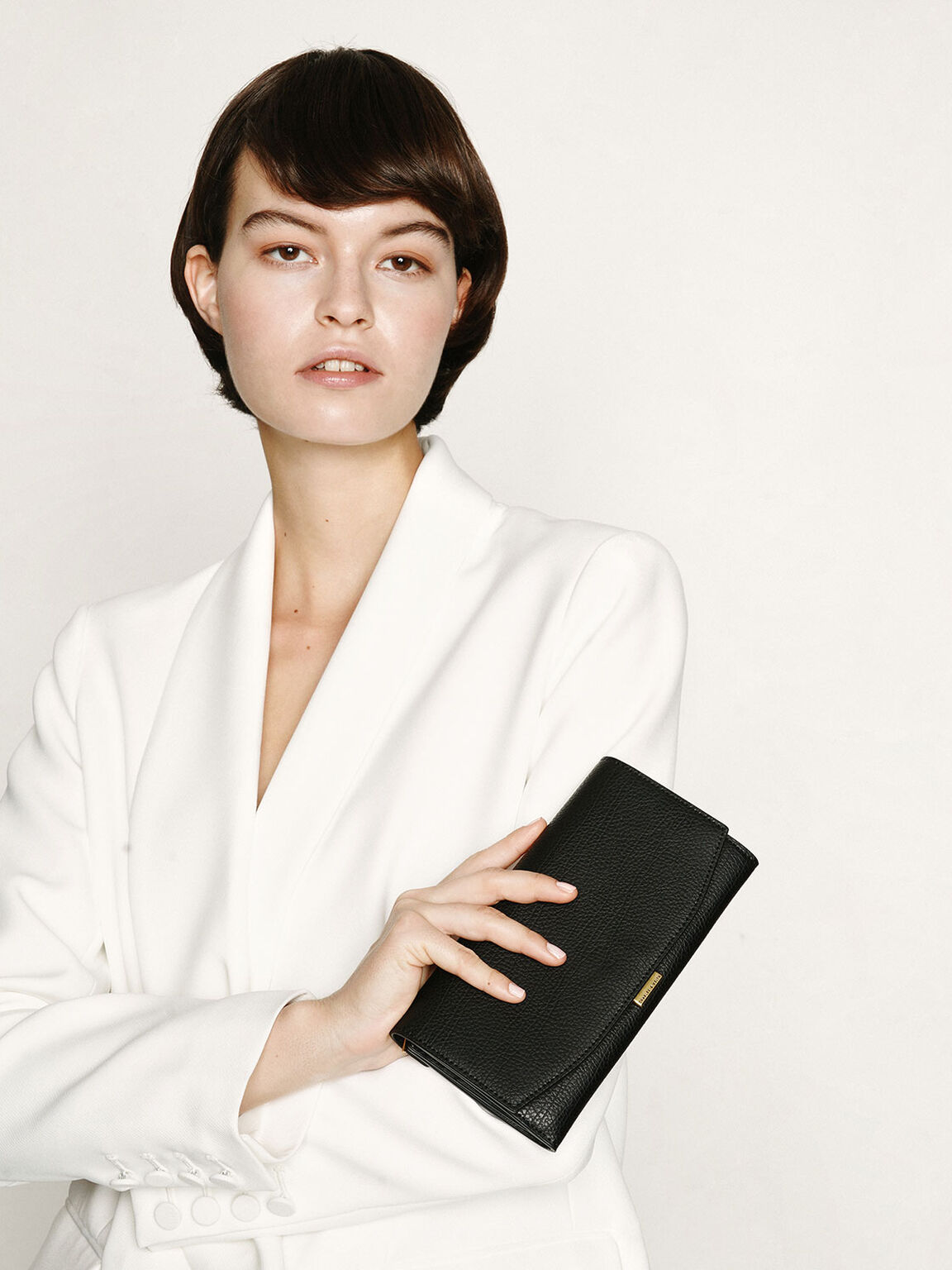 Mini Long Wallet- Black