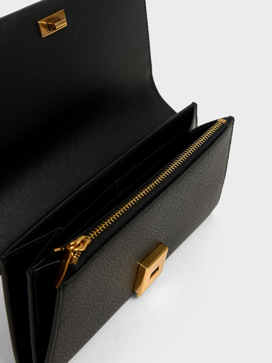 Mini Long Wallet- Black