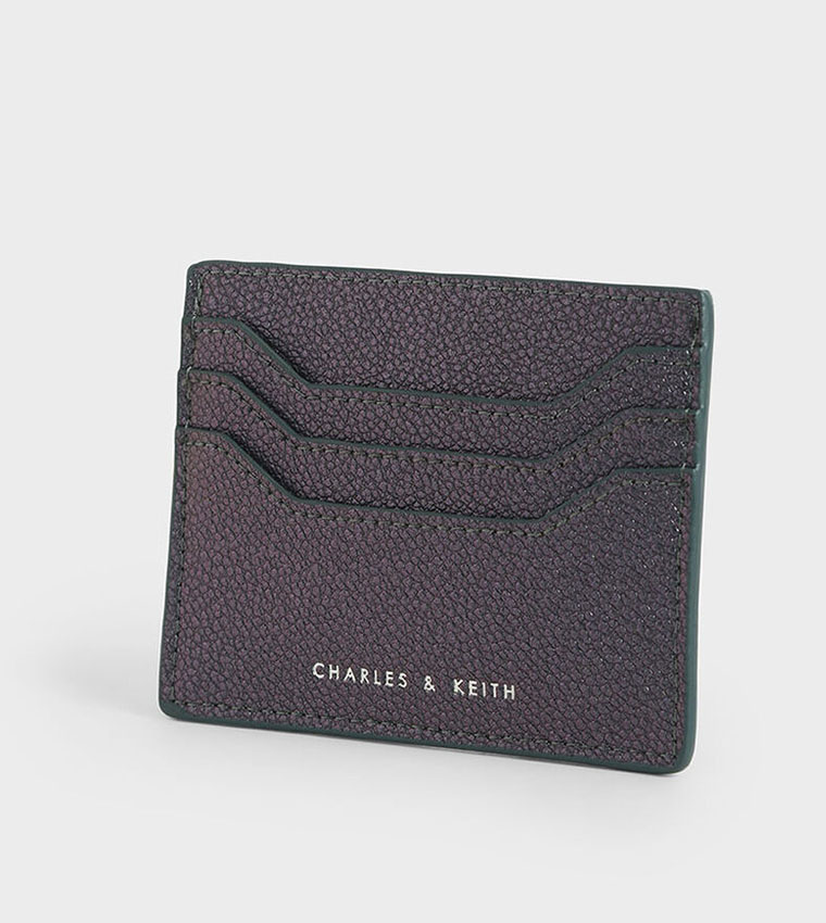 Buy Charles Keith Multi Slot Card Holder Peacock In Metallic