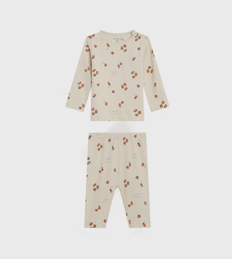 Printed Long Sleeves Pyjama Set