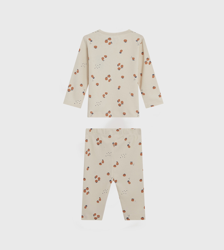 Printed Long Sleeves Pyjama Set