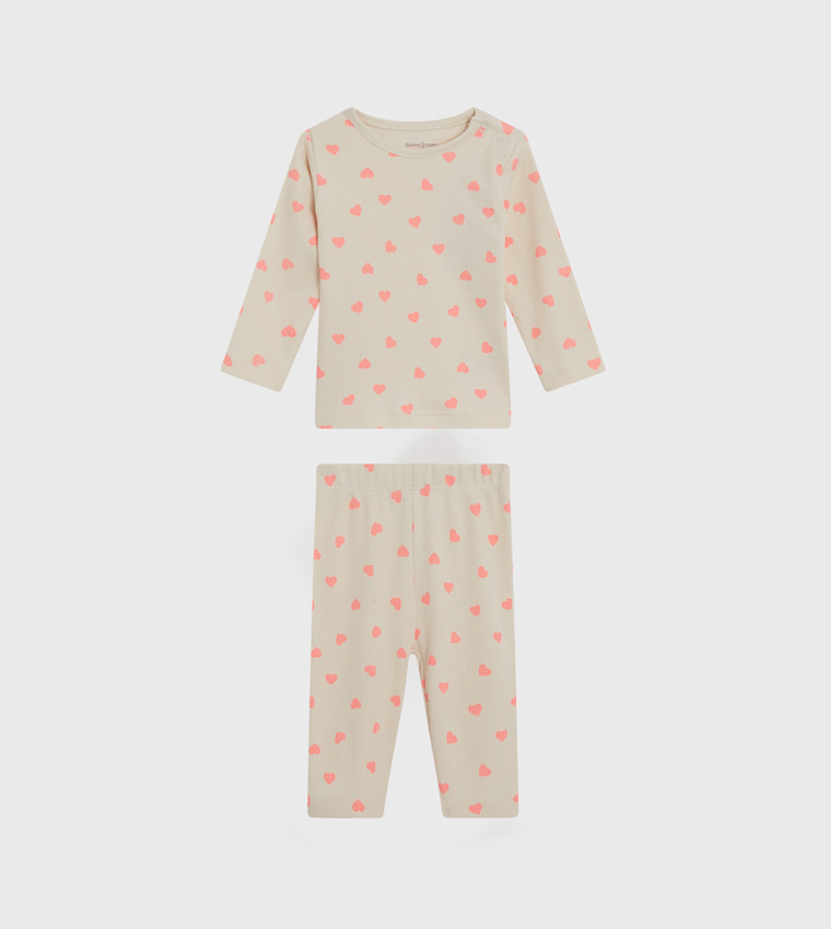 Printed Long Sleeves Pyjama Set