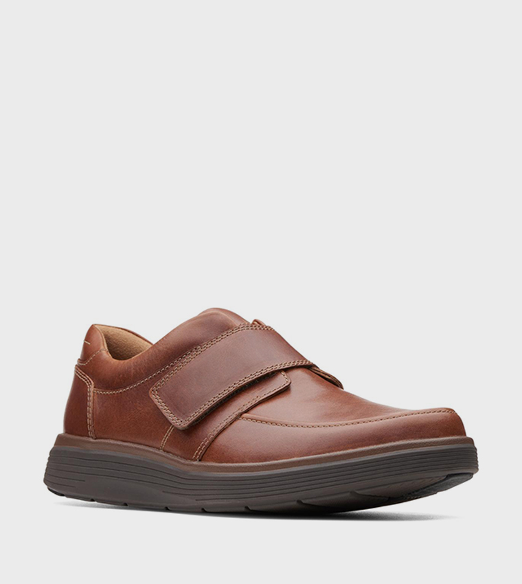 Un Abode Strap Velcro Closure Slip-On Shoes
