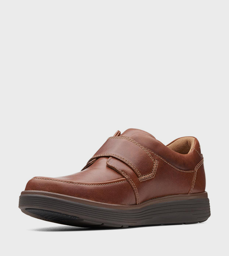 Un Abode Strap Velcro Closure Slip-On Shoes