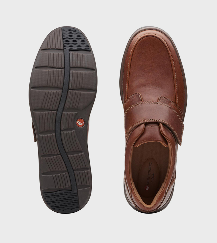Un Abode Strap Velcro Closure Slip-On Shoes