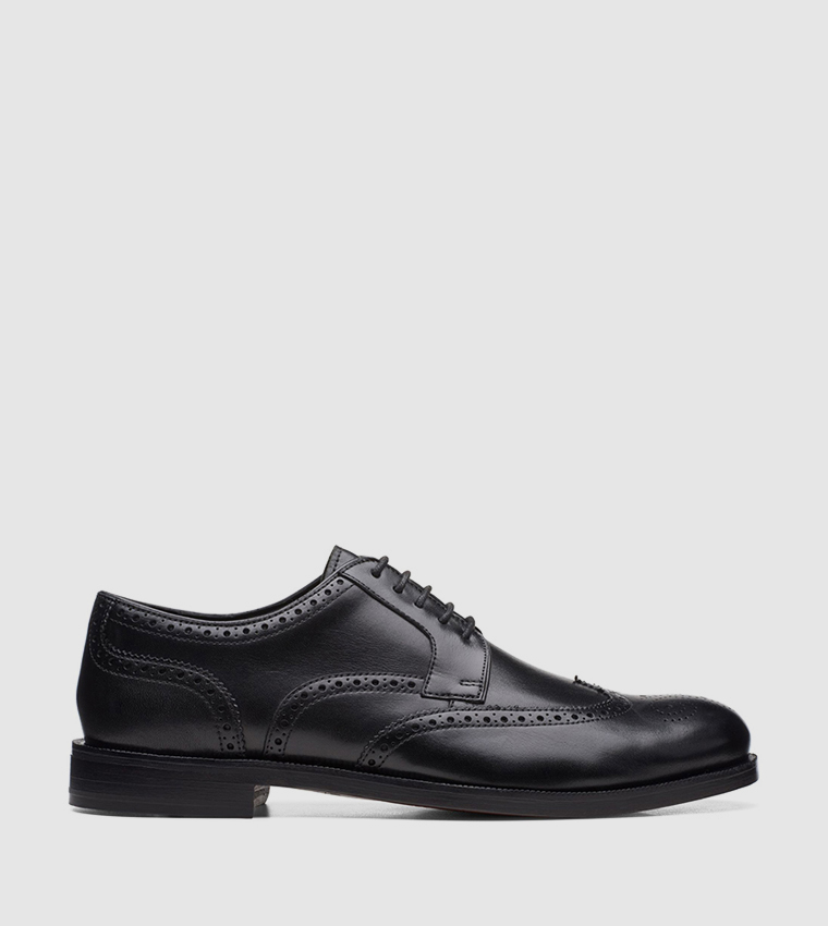 Buy Clarks Craftdean Wing Derby Shoes In Black | 6thStreet Saudi Arabia
