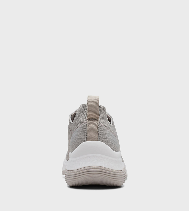 Image showcasing Buy Clarks Circuit Tie Slip On Shoes In Beige | 6thStreet Qatar