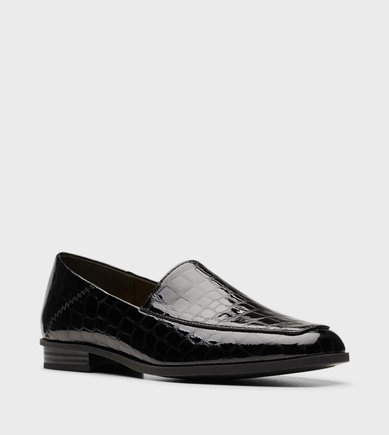 SARAFYNA FREVA Textured Slip-On Loafers