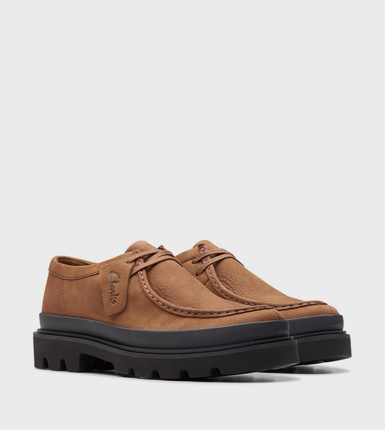Badell Seam Suede Lace-Up Shoes