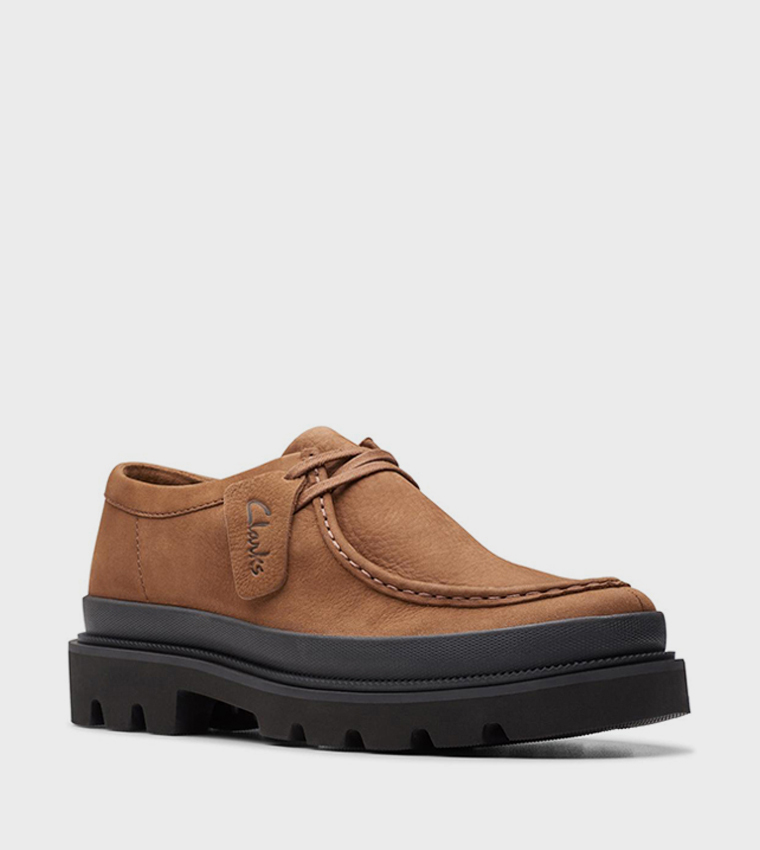 Badell Seam Suede Lace-Up Shoes