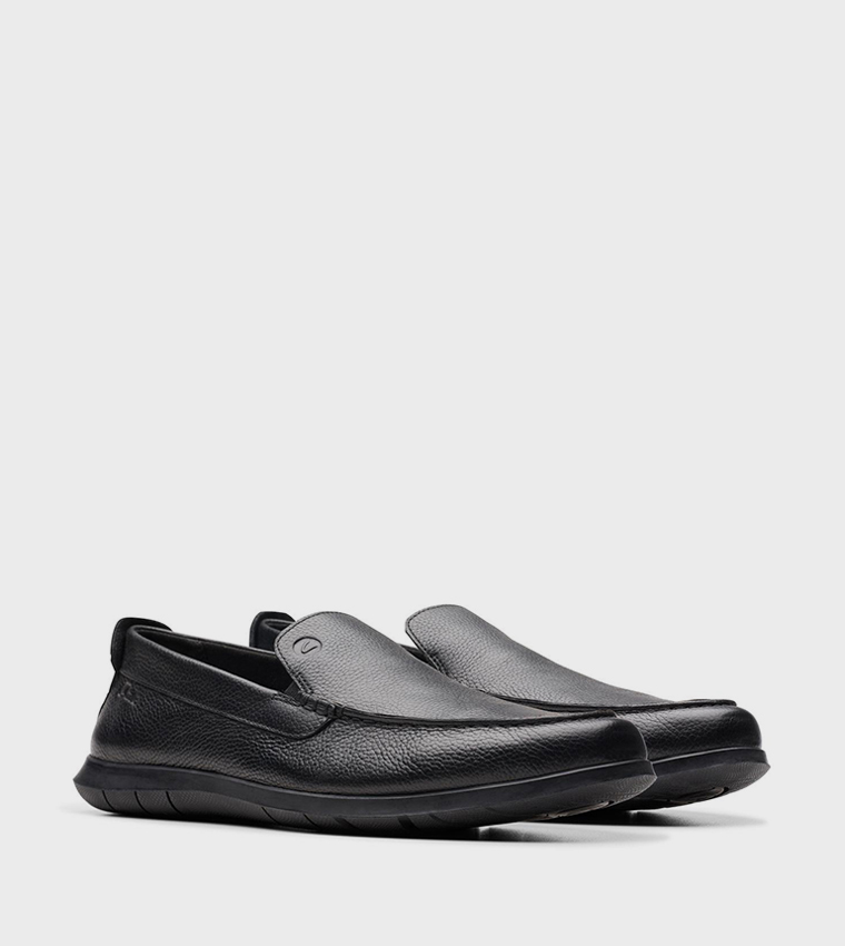 Flexway Step Textured Round Toe Slip-On Shoes