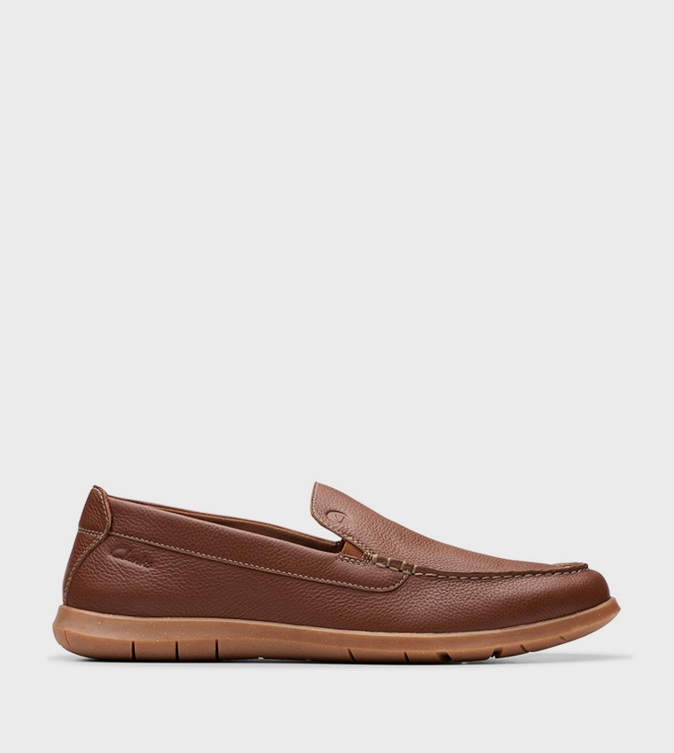 Flexway Step Textured Round Toe Slip-On Shoes