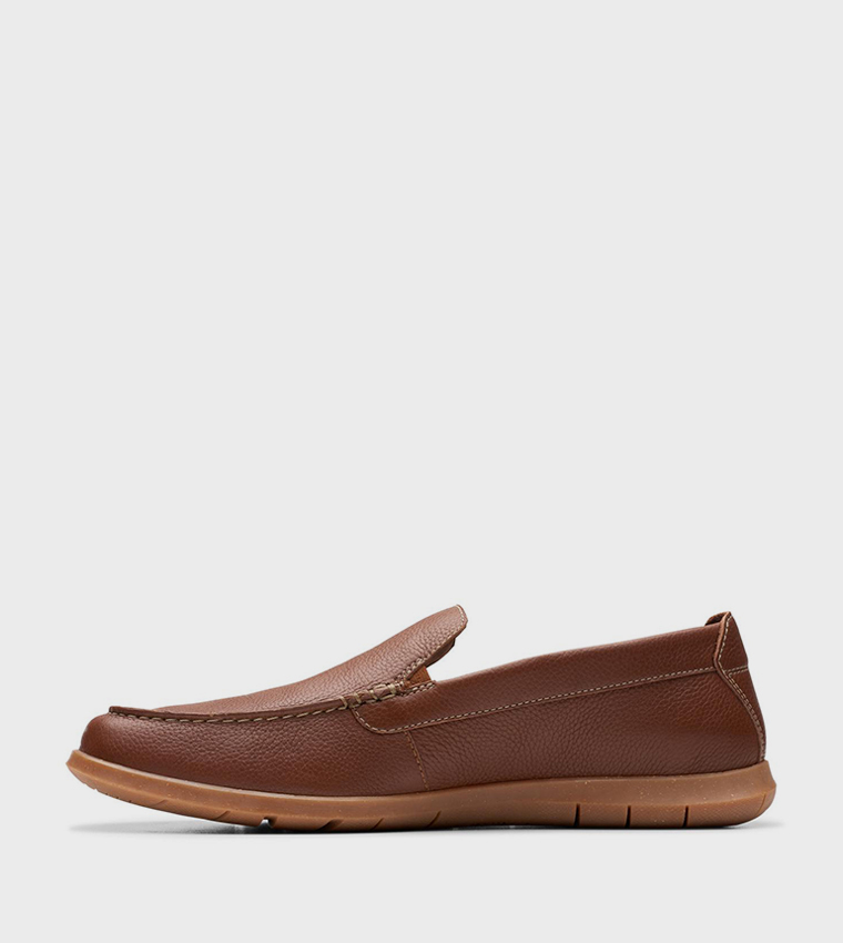 Flexway Step Textured Round Toe Slip-On Shoes