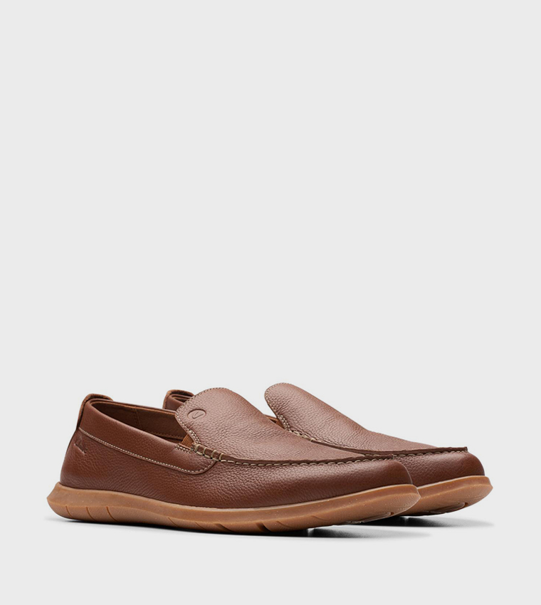 Flexway Step Textured Round Toe Slip-On Shoes