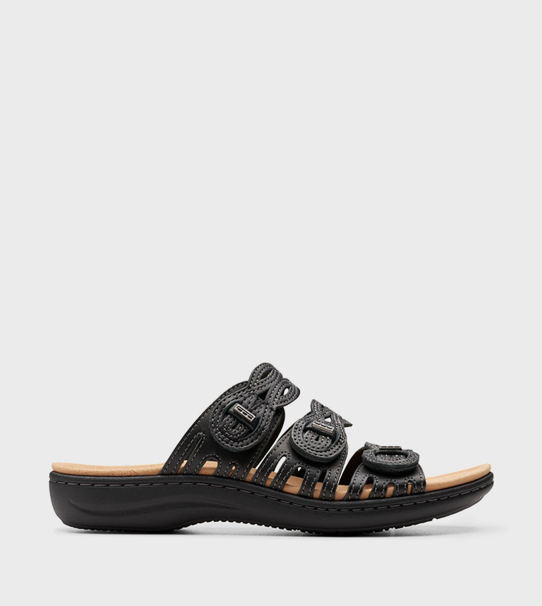 Buy Clarks LAURIEANN RUBY Open Toe Flat Sandals In Black 6thStreet Qatar