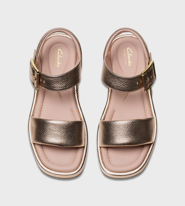 ALDA STRAP Metallic Platform Sandals
