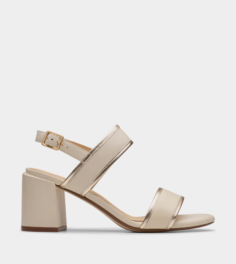 EZORIA Slingback Block Heel Sandals