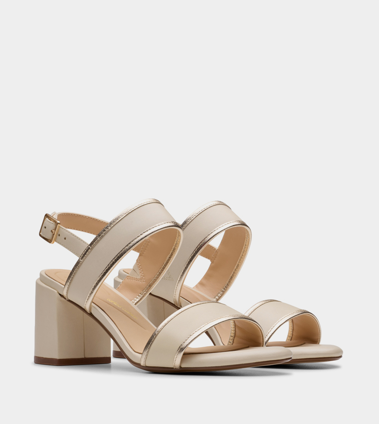 EZORIA Slingback Block Heel Sandals