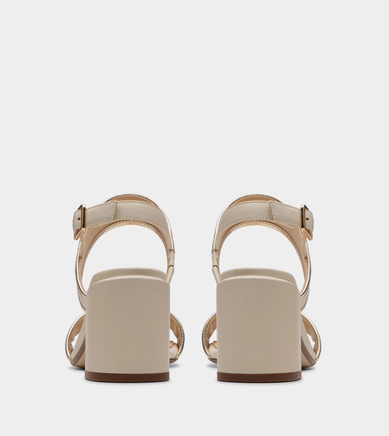 EZORIA Slingback Block Heel Sandals