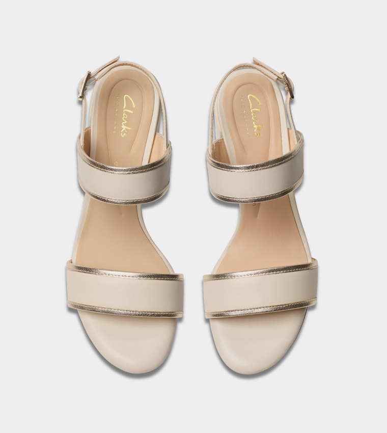 EZORIA Slingback Block Heel Sandals