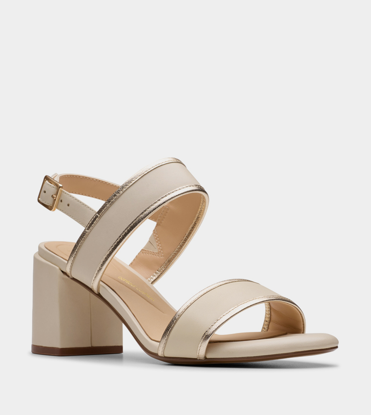 EZORIA Slingback Block Heel Sandals