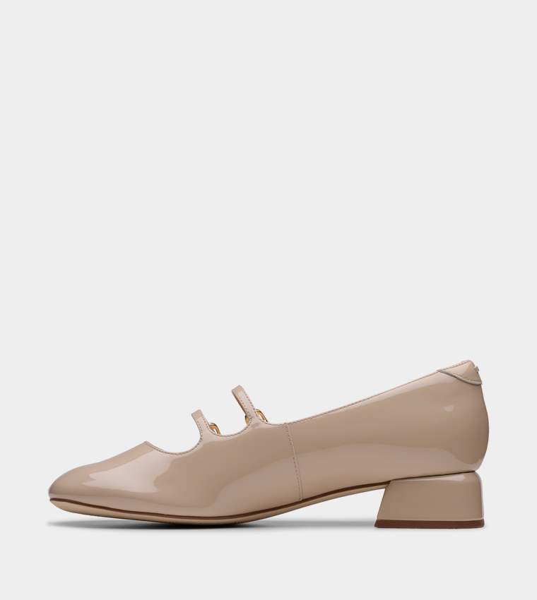 DAISS30 SHINE Buckle Detail Mary Jane Pumps
