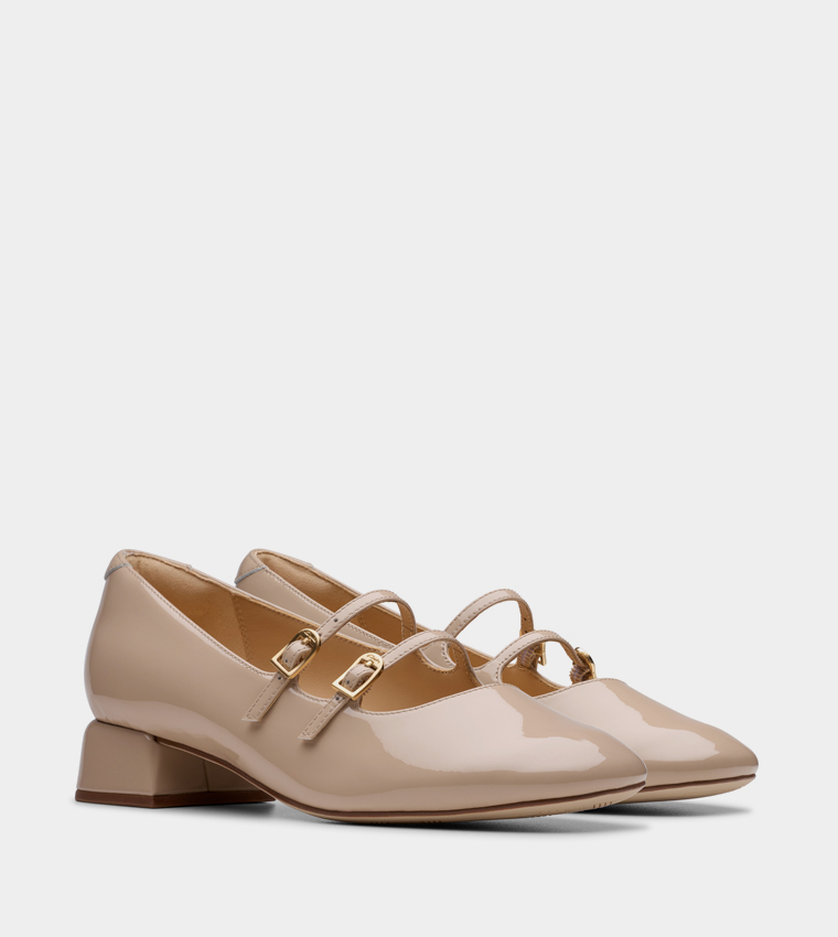 DAISS30 SHINE Buckle Detail Mary Jane Pumps
